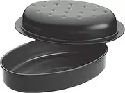 MasterClass Self-Basting Non-Stick Roasting Tin with Lid, 27 x 18 cm (10.5" x 7")