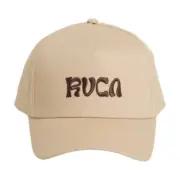 RVCA Men’s Exotica Pinched Crown SnapBack Cap Adjustable Hat - Natural - New