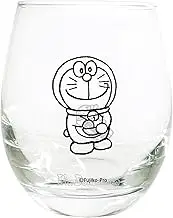 Sunart SAN4780 Doraemon 3D Juice Glass, Small Light, Glass, Cup, Doraemon, Goods, Miscellaneous Goods, Tableware, Clear, Approx. Diameter 2.8 x 3.9 inches (7 x 10 cm), Made in Japan