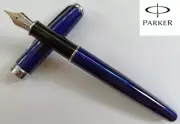 Parker Sonnet Series Blue Color Silver Clip Fine 0.5mm Nib Fountain Pen