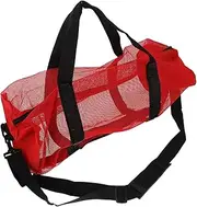 [Kisangel] Practical Large Beach Tote Mesh Beach Tote Bag Bag Large Mesh Pool Handles for Travel Outdoor