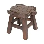 Sea Island Imports Turtle Stain Design Hand Carved Acacia Hardwood Decorative...
