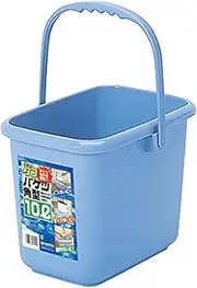 Sanko Plastic New Tuff Bucket Square 3.2 gal (10 L) Stone Blue