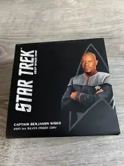 Star Trek CAPTAIN BENJAMIN SISKO 2015 loz SILVER PROOF COIN bin 34