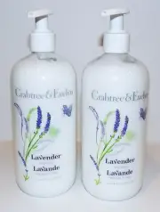 NEW SET OF 2 CRABTREE & EVELYN LAVENDER 16.9 OZ BODY LOTIONS