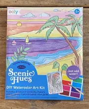 OOLY Scenic Hues DIY WATERCOLOR KIT “Ocean Paradise” Just Add Water Ages 8+ NEW