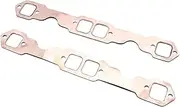 MCFPGFVKNA 2pcs SBC Copper Header Exhaust Gasket Seal Exhaust Manifold Gasket Set Compatible with Chevy SB 327 305 350 383 Automotive Exhaust Gasket