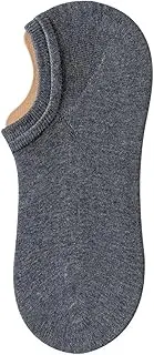 [Yizelli] 3 Pairs No Show Socks for Men Spring Summer Low Cut Socks Casual Non-slip Cotton Socks