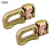 2x Anchor Track Double Stud Fitting Lashing Tie Down point BS 6000 lbs 2750 kg