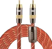 KMLP RCA Cable Adapter EMK TZ/A 3m OD8.0mm Gold Plated Metal Head RCA to RCA Plug Digital Coaxial Interconnect Cable Audio/Video RCA Cable
