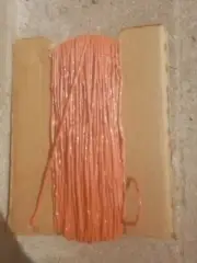 BALING TWINE HORSE HAY FIBER PLASTIC, ORANGE LOT FOR CRAFTING 170BT