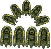 ERINGOGO 10Pcs Small Boat Models Realistic Boat for Decorative Mini Landscaping Models for Birthdays Parties and Desk Decor and Detailed Design