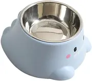 Cat Water Bowl - Cat Food Bowl | Tilted Dog Tray, Non-Slip Weighted Pet Feeding Dish Feeder Portable Adjustable Easy to Use for Outdoor Senior Pets Puppy Kitten Multipets Travel Camping