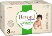 Beyond by Babylove Nappies, Size 3 (6-11Kg) (3 X 46 Pack)