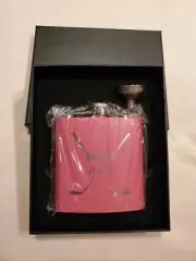 Golf Birdie Juice Pink Flask With Funnel New In Box