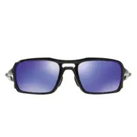 在飛比找momo購物網優惠-【Oakley】Triggerman黑色鏡框紫色鏡片運動太陽