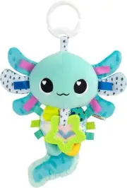 LAMAZE Alise the Axolotl - Clip and Go Baby Pram Toys - Sensory Toys for Babies