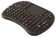 2.4GHz with USB Interface Mini QWERTY Wireless Keyboard & Touch Pad Black