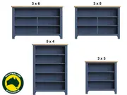 Eden (Aussie Made) Lowline Bookcase Collection - Assorted Painted Colours - Starting From $799 - Includes Free Optional Upgrade to Adjustable Shelves (Valued at $100)