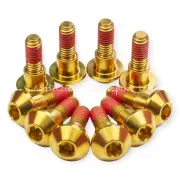 10x Yamaha FZ-09 Gold Titanium Front Disc Rotor Bolts Screws With Threadlock