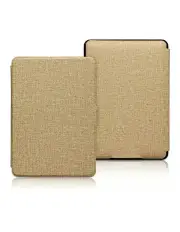 [StylePro] Fabric Cover, Thin And Lightweight For Kindle Basic Case in Golden Brown