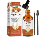 Uocasi Argan Oil, Pure Argan Oil for Hair, Face & Skin, Argon Oil, Smoothes Dry, Damaged Hair, Frizz Control, Argan Oil Cold Pressed, for All Hair Types, 6