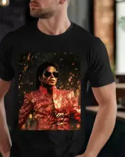 Retro Michael T-shirt, Jackson Tee King of Pop Music Tee Gift for Fans Oversized
