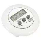Round Digital Timer, Count Down UP Clock with Magnetic, Big LCD Display White