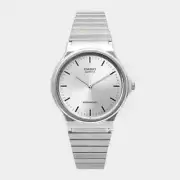 Casio MQ-24D-7E | Silver Stainless Steel Quartz Analog Unisex Watch with Water R