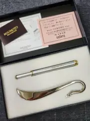 Mikimoto pearl book marker & ballpoint pen #4a256d