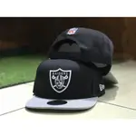 TOPI 中性帽子 RAIDERS NFL 按扣帽(黑灰色)