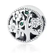 Silver plating Tree of Life Bead Charms Fit Bracelets Women Beads & Jewelry