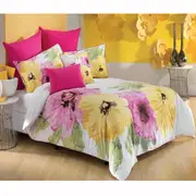 Bianca 7 Pce Floriana Quilt Cover Bed Pack (Double, Queen, King)