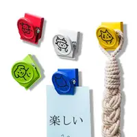 在飛比找ETMall東森購物網優惠-日本SP SAUCE可掛可夾鐵藝磁鐵夾5色組