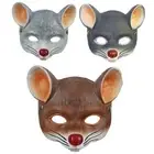Prop Mouse Masks Halloween Masks Mouse Face Cover 3D Animal Mask Half Face Mask