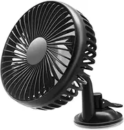 Garneck Car Cooling Fan USB Charging Vehicle Fan Rotatable for Car Lightweight Material for Office and Travel