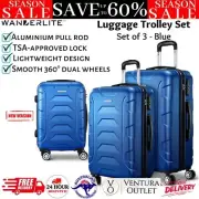 Wanderlite Luggage Set Suitcase 1/2/3pc Travel Trolley TSA Carry On Hardside New