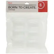 Born Mini Square Craft Storage Containers 6 Pack
