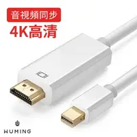 在飛比找樂天市場購物網優惠-Mini DP 轉 HDMI 4K轉接線 轉接器 公對公 鍍