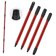 Spin Mop Handle Replacements for 1 Sets Mop Handle (4 Sections-Thin Thread)