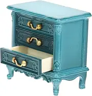 1:12 Scale Dollhouse Mini Nightstand Miniature Bedside Table Doll Furniture Tiny House Accessory Mini House Decor