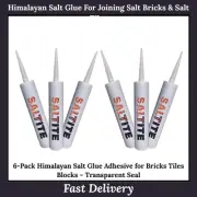 6-Pack Himalayan Salt Glue Adhesive for Bricks Tiles Blocks – Transparent Seal
