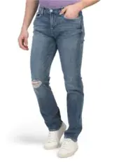 True Religion Geno Renegade Relaxed Slim Fit Jean in Tune in Rips Size 38