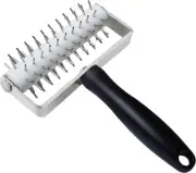 Pizza Dough Docker Roller Stainless Steel, Pin Puncher Hole Maker with Plastic