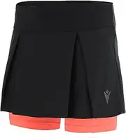 [Macron] Women's Run Kona Scb Zelda Skirt Light Black/Ncoral Skirt