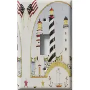 SnazzySwitch American Lighthouses Decorative Light Switch Plate Cover