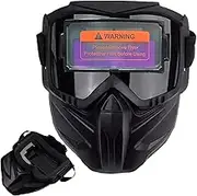 Auto Darkening Welding Helmet - Detachable Large View Automatic Dimming Head Mounted Welder | Helmet for Spraying Or Welding | Sensor Wide Shade for Heat Insulating Anti Fog Face Shield Full Cover Fo