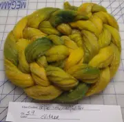 Merino Wool Glitz Combed Top Roving Spinning Handpainted Dyed Felt Slither
