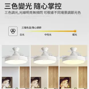 XINGMU興沐燈飾 吊扇燈 42吋餐廳客廳吊扇燈 家用臥室吸頂風扇吊燈 吸頂dc變頻吊扇燈 (7.7折)