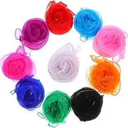 GALPADA 10pcs Kids Dance Scarves Soft Chiffon Play Towel for Stage Dancing Multicolor Square Scarves for Preschool Performance and Juggling